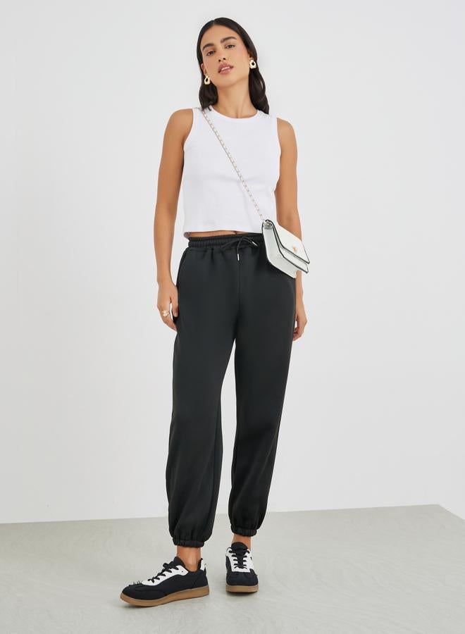 ستايلي سراويل جوغر مريحة بخصر مطاطي برباط - Image 1