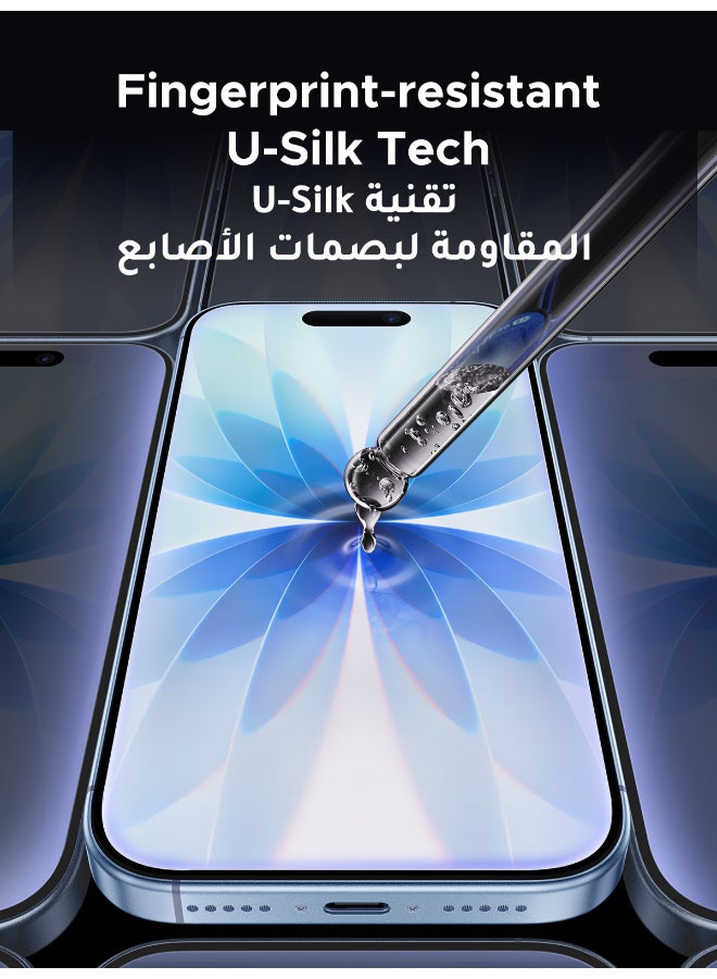 2-Pack iPhone 17 Screen Protector With Auto Alignment Kit Ultra HD Clear， Scratch Resistant, Military-Grade Protection, Easy Installation, Anti-Finger image 11