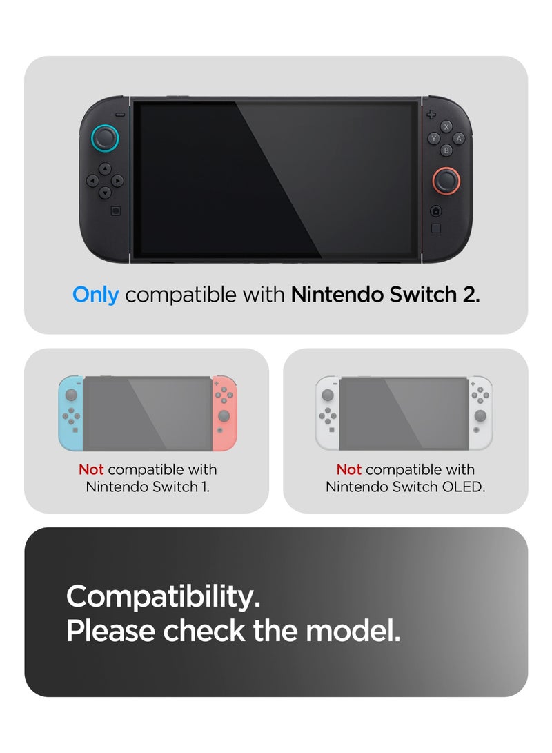 Spigen Thin Fit 360 Nintendo Switch 2 Case (2025) Slim Portable Hard Shell Travel Cover with Full Protection - Black - Image 2