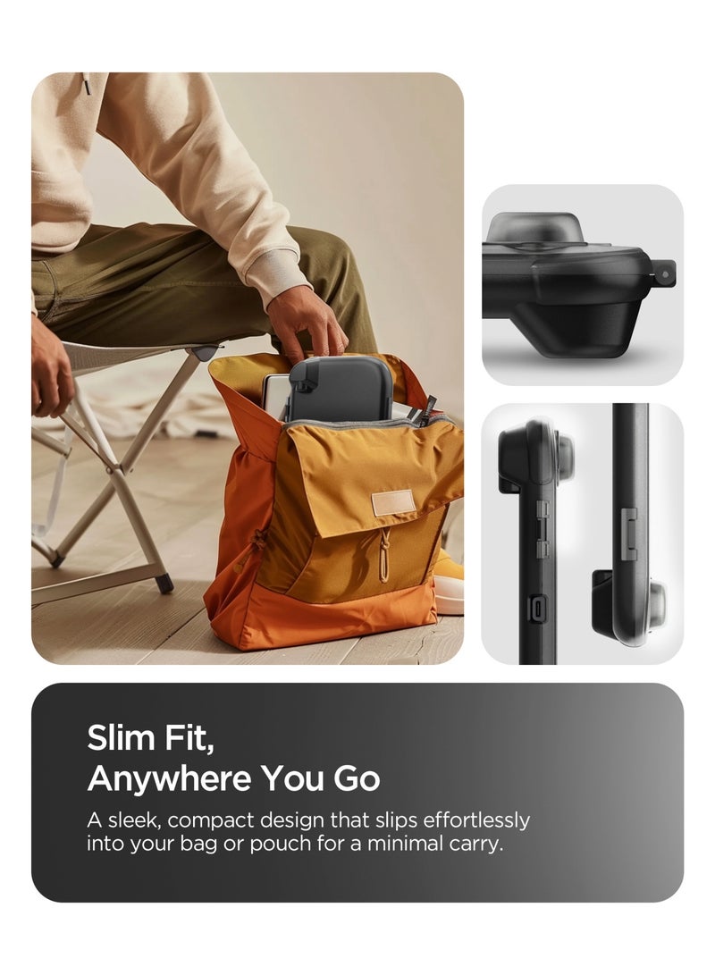 Spigen Thin Fit 360 Nintendo Switch 2 Case (2025) Slim Portable Hard Shell Travel Cover with Full Protection - Black - Image 4