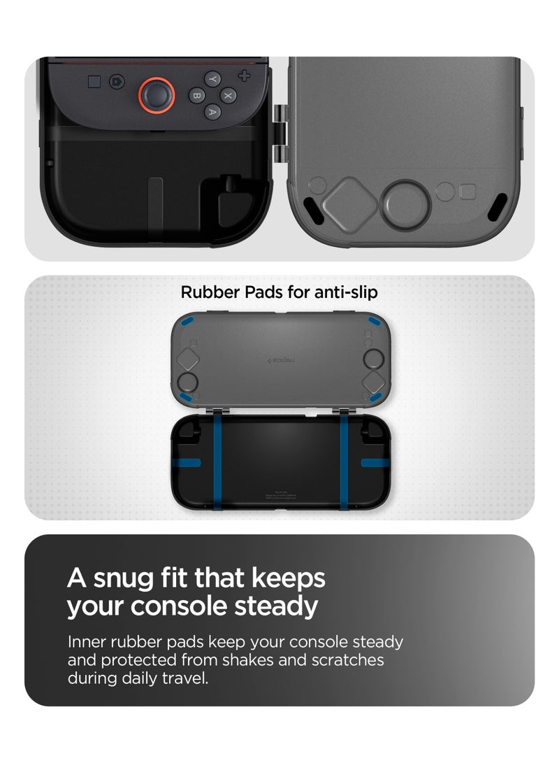 Spigen Thin Fit 360 Nintendo Switch 2 Case (2025) Slim Portable Hard Shell Travel Cover with Full Protection - Black - Image 5