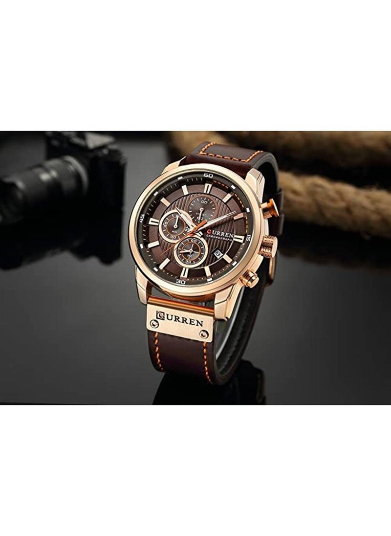 CURREN - Men's Chronograph Quartz Waterproof Wrist Watch - Image 1