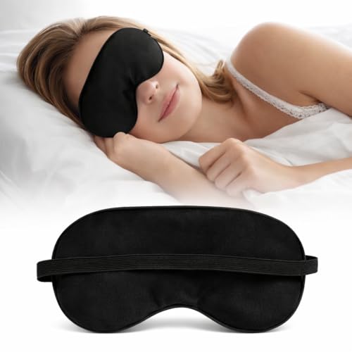 Trajectory Travel Neck Pillow with Sleeping Eye Mask Combo for Travelling and Sleeping in Airplane Flight, Cab, Car, Train, Bus for Men and Women Black(As seen on Shark Tank) - Image 4
