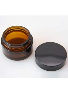 FUFU 12 Pcs glass cosmetic jar with lid, amber cream glass jar with lid empty sample container, with empty cosmetic box  - Image 2