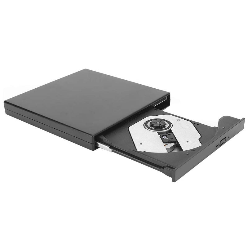 External Optical Drive USB 2 0 Portable DVD Burner Shockproof Low Noise Plug and Play Black - Image 3