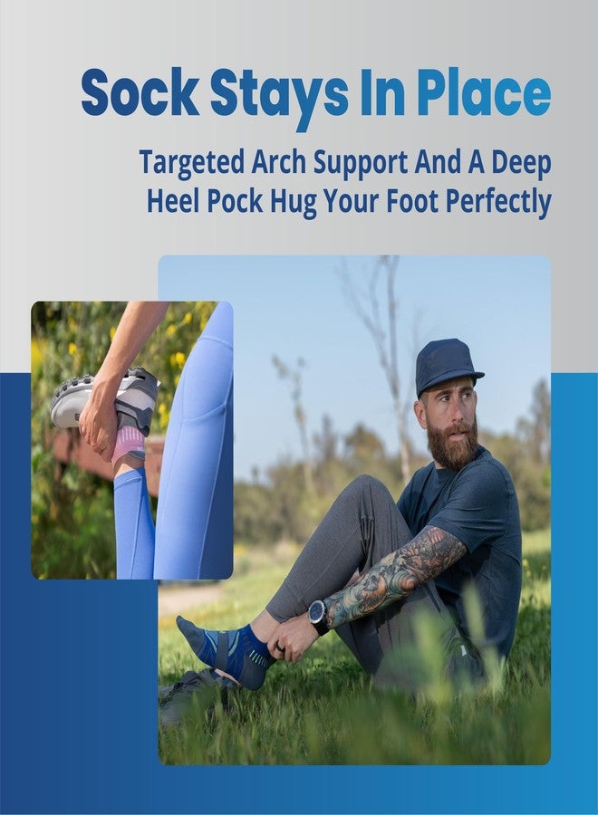 Balega Hidden Dry Moisture Wicking Performance No Show Athletic Running Socks for Men and Women (1 Pair), White, Medium - Image 5