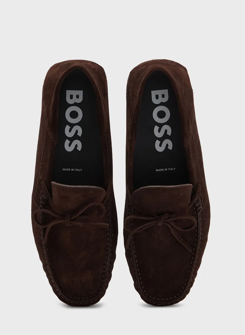BOSS Striped Arabian Sandals