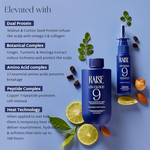 Raise On Cloud 9 Scalp and Strand Treatment Mask | Scalp & Strand Care | Instant Korean Glass Like Shine | Amploule to Cream wash off treatment| SLS & Paraben Free | 30ml - Image 4