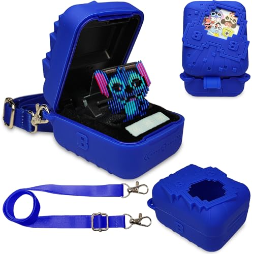 JCHPINE Silicone Cover Case for Bitzee Disney Interactive Toy Digital Pet and Case, Protective Skin Sleeve for Bitzee Disney Virtual Electronic Pets (Blue) - Image 1