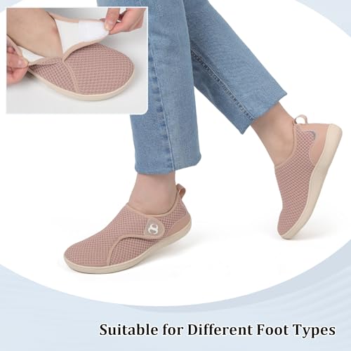 Scurtain Barefoot Minimalist Shoes Womens Cross Training Workout Shoes Breathable Summer Spring Nurse Shoe Casual Indoor Outdoor Wide Walking Shoes Size 6.5 Pink - Image 5