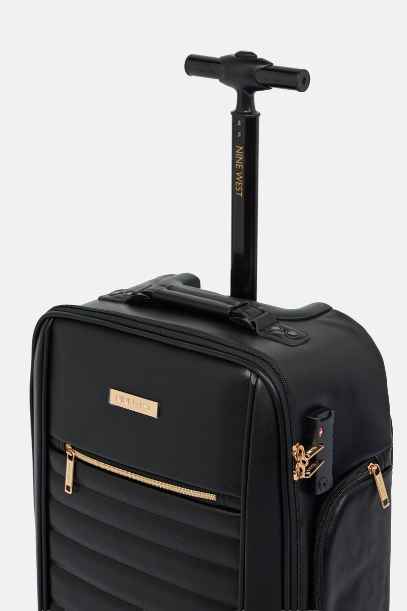 NINE WEST 20 Inch Business Luggage, Black - Image 5