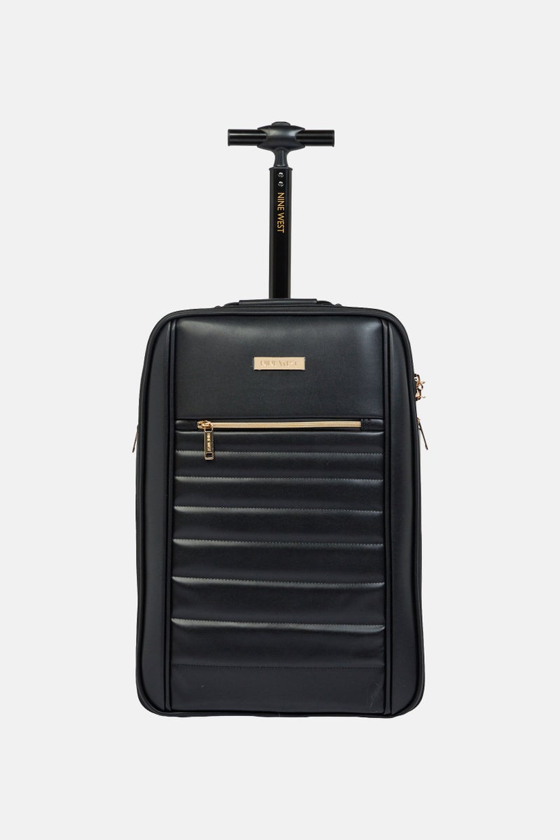 NINE WEST 20 Inch Business Luggage, Black - Image 1