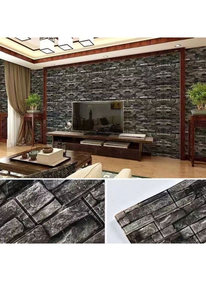 20pcs Art Simulation Wall Tile Wall Sticker, Self-Adhesive Foam Brick Wallpaper, Can Be Combined Freely, Suitable For Bedroom, Bathroom And Kitchen - Image 5