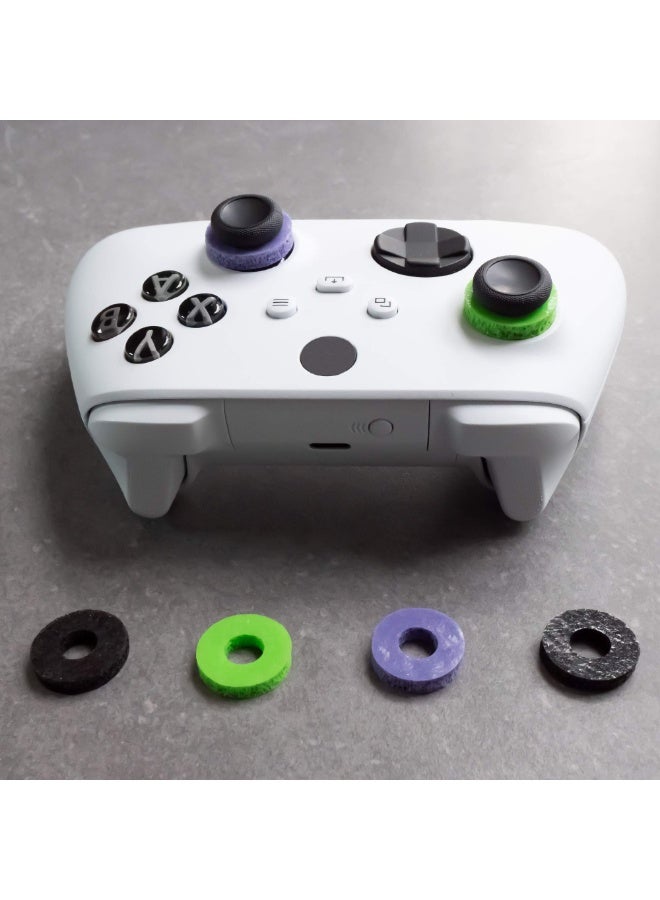 Precision Rings | Aim Assist Motion Control for PS4, PS5, Xbox One, XBX, Switch Pro & Scuf Controller (Black/Purple/Green) - Image 5