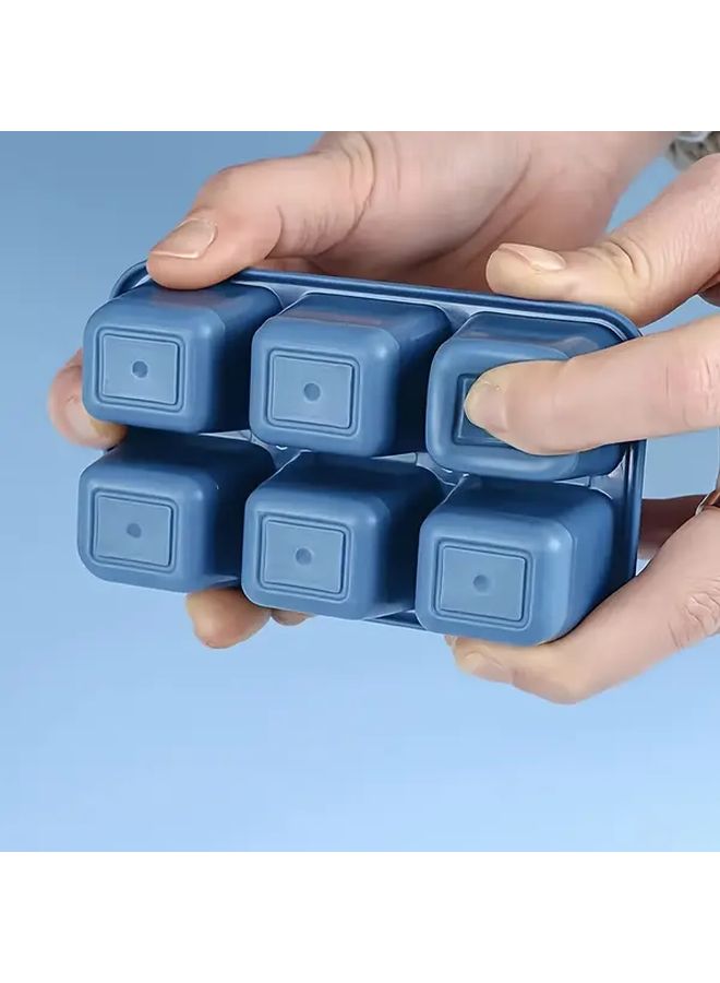 2pcs Ice Cube Tray with Lid Heavy Duty Plastic Non Stick Easy Clean Design - Image 5
