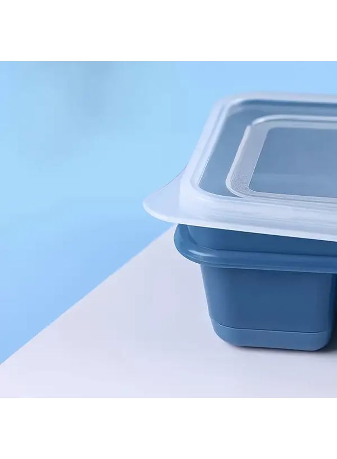 2pcs Ice Cube Tray with Lid Heavy Duty Plastic Non Stick Easy Clean Design - Image 4