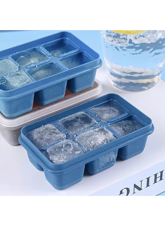 2pcs Ice Cube Tray with Lid Heavy Duty Plastic Non Stick Easy Clean Design - Image 2