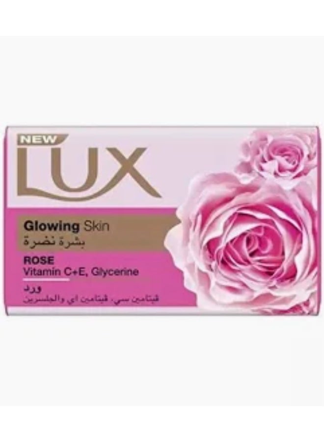 Lux Soap (Glowing Skin) With Rose Viamin C+E, Glycerine 170g X 4Pcs - Image 1