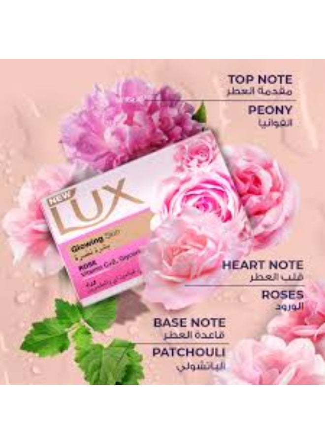 Lux Soap (Glowing Skin) With Rose Viamin C+E, Glycerine 170g X 4Pcs - Image 4