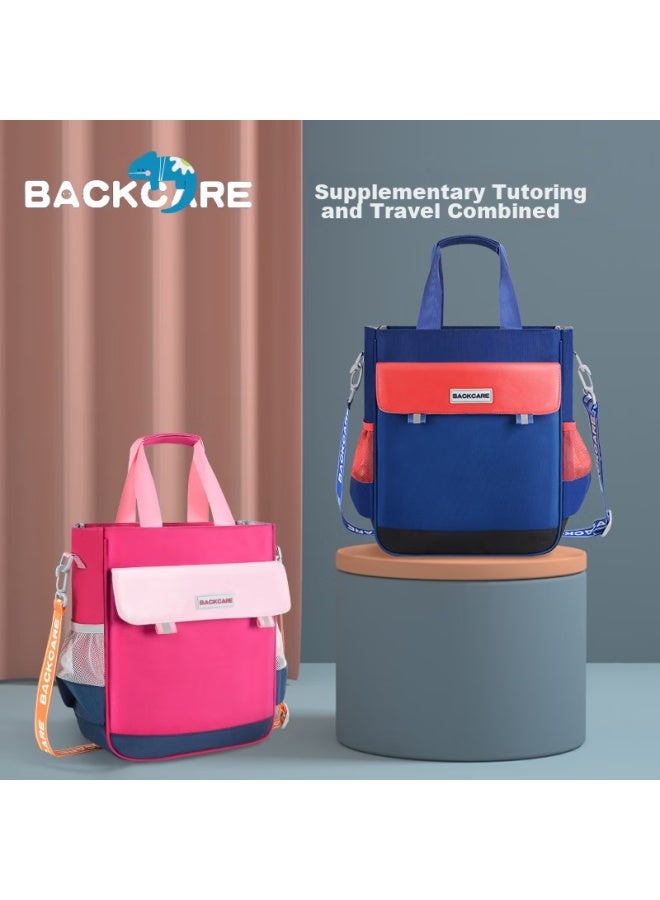 Back Care Elementary School Tutoring Bag, Simple Solid Color, Boys' Extracurricular Tutoring Bag, Handbag, Tutoring Bag, Yt21x3006a - Image 2