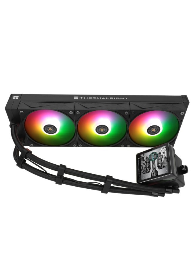 Thermalright Grand Vision 360 ARGB Black CPU AIO Cooler, 360mm Liquid Cooling System, 3.4" IPS LCD Screen (480x480), High-Performance Pump, for AMD AM5 & Intel LGA 1700/1851 - Image 2