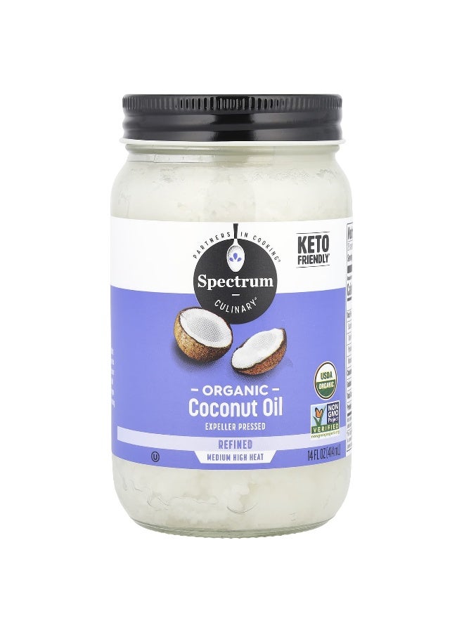 Spectrum Culinary Spectrum Culinary, Organic Coconut Oil, Refined, 14 fl oz (414 ml)  - Image 1