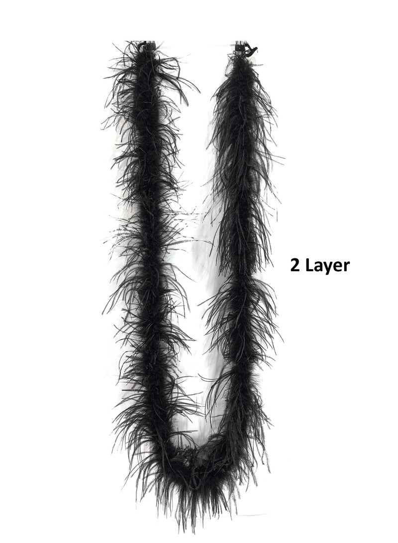 Natural Ostrich Feather - 2 Layer  - Image 1