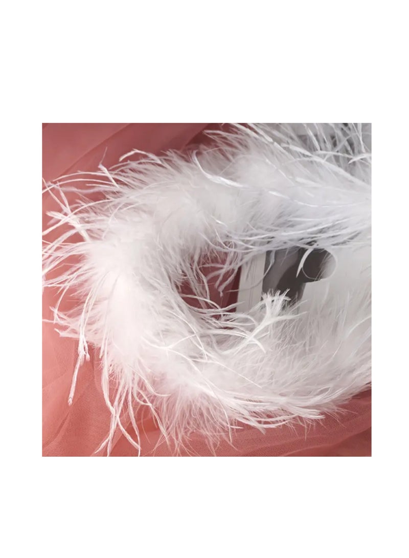 Natural Ostrich Feather - 2 Layer  - Image 2