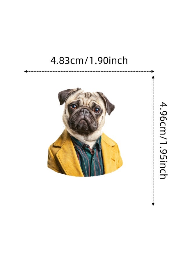 50 PCS Funny Dog Stickers Cute Animal Sticker for Journaling Laptop Scrapbook Water Bottles Guitar Suitcase Phone Snowboard Waterproof Vinyl Gifts for Women Girl Kids Adult Teens - Image 4