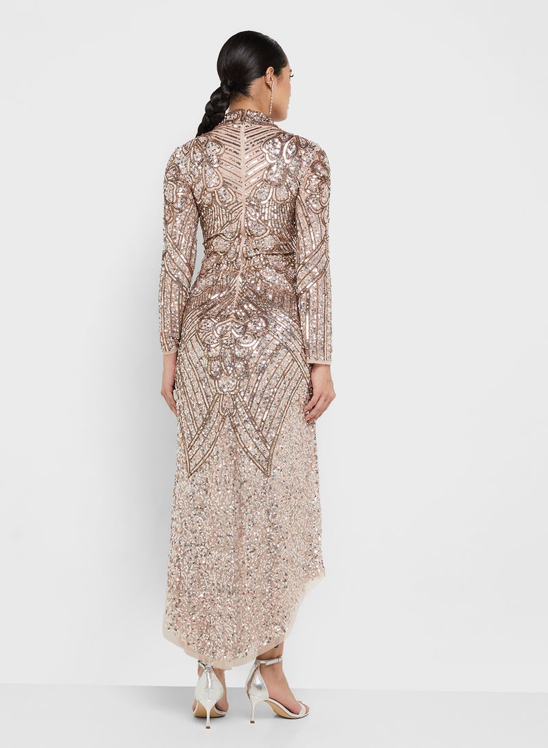 Amelia Rose Embellished Midi Dress - Image 2