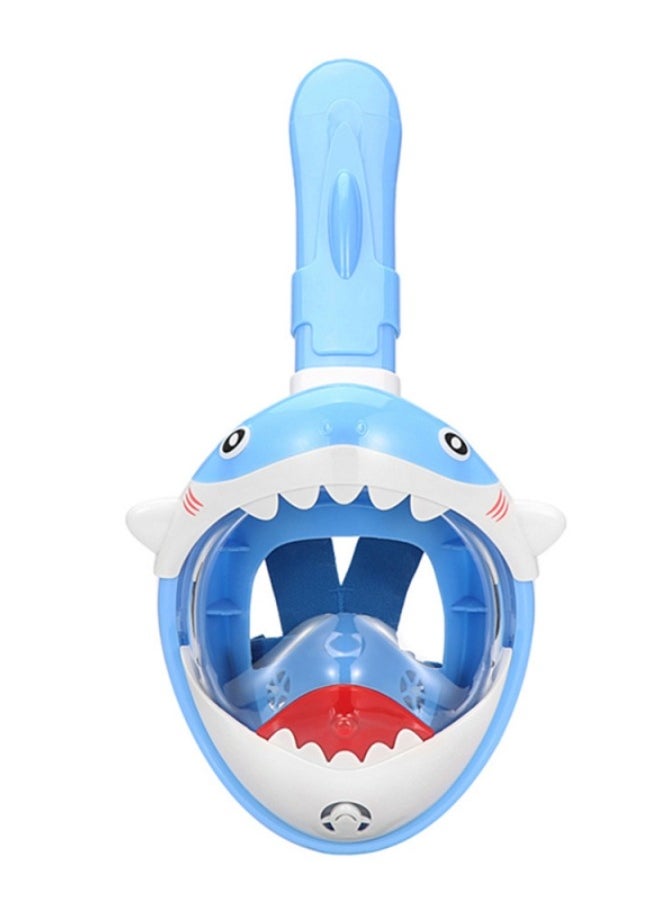 M MIAOYAN Full Face Snorkel Mask for Kids, Kids Snorkeling Set 180 Degree Panoramic View, Safe Anti-Leak Anti-Fog Snorkeling Gear for Kids  - Image 1