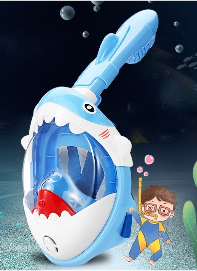M MIAOYAN Full Face Snorkel Mask for Kids, Kids Snorkeling Set 180 Degree Panoramic View, Safe Anti-Leak Anti-Fog Snorkeling Gear for Kids  - Image 2