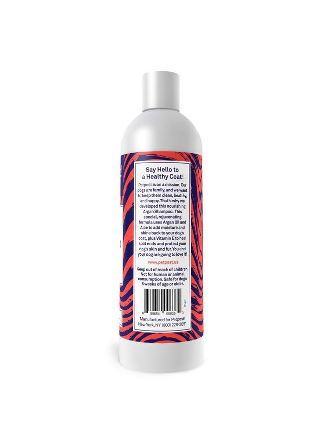 Petpost - Petpost | Argan Shampoo for Dogs - Naturally Heals, Protects, & Rejuvenates Dog Dry Skin & Coat - Argan Oil and Aloe Formula 16 oz. - Image 1