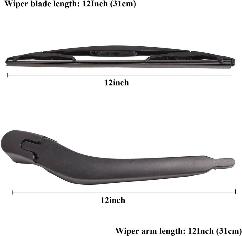 DUILEO Rear Windshield Wiper Arm with Blade Set for 2008-2013 Buick Enclave - Image 2