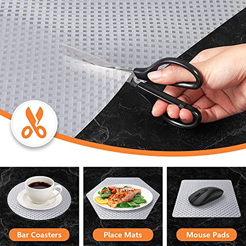 StaHom Shelf Liners for Kitchen Cabinets Refrigerator Liners Waterproof Kitchen Cupboard Liner Durable Plastic Drawer Mats EVA Material Non Adhesive Fridge Liner for Shelves - Clear 11.8 x 59 Inches - Image 3