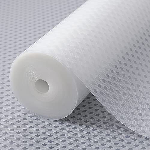 StaHom Shelf Liners for Kitchen Cabinets Refrigerator Liners Waterproof Kitchen Cupboard Liner Durable Plastic Drawer Mats EVA Material Non Adhesive Fridge Liner for Shelves - Clear 11.8 x 59 Inches - Image 1