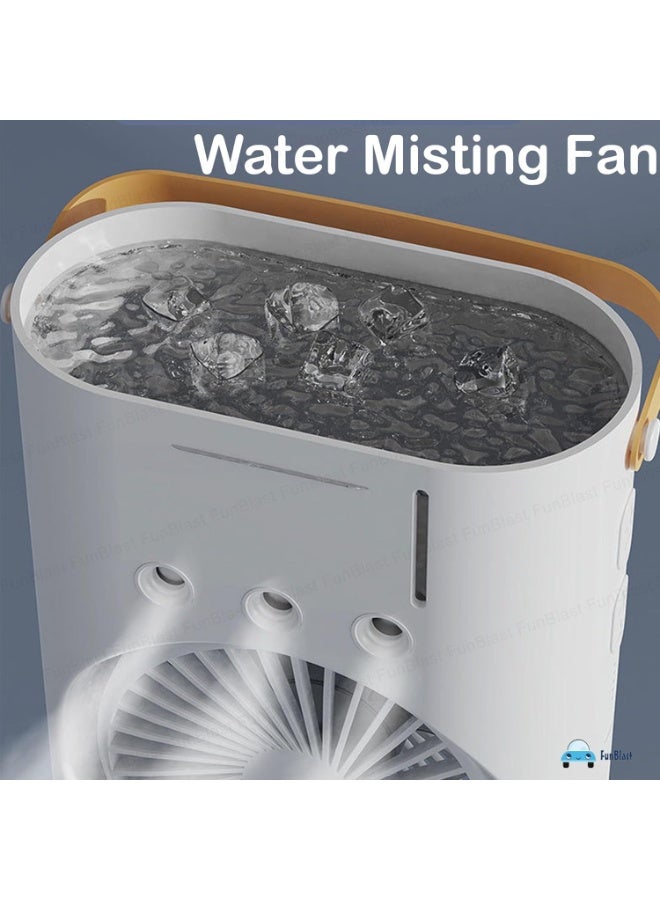 GENNEXT Dual Fan With USB Charging Desk Fan Included 3 Spray Port Design And Warm Colorful Night Light 3 Speed Wind ReguLation For Office Home Bedroom Desktop And Outdoor Picnic. - Image 4