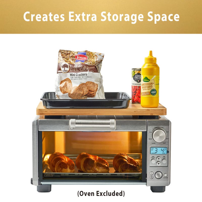 Umilife Cutting board Compatible with Breville BOV450XL Mini Smart Toaster Oven, Accessories for Countertop Oven, With Heat Resistant Non-Skid Silicone Feet, Creates Storage Space, Protects Cabinets Cupboard - Image 4