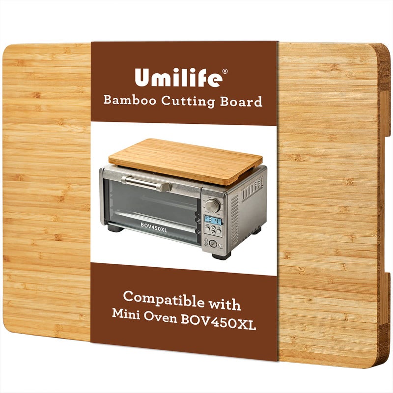 Umilife Cutting board Compatible with Breville BOV450XL Mini Smart Toaster Oven, Accessories for Countertop Oven, With Heat Resistant Non-Skid Silicone Feet, Creates Storage Space, Protects Cabinets Cupboard - Image 1