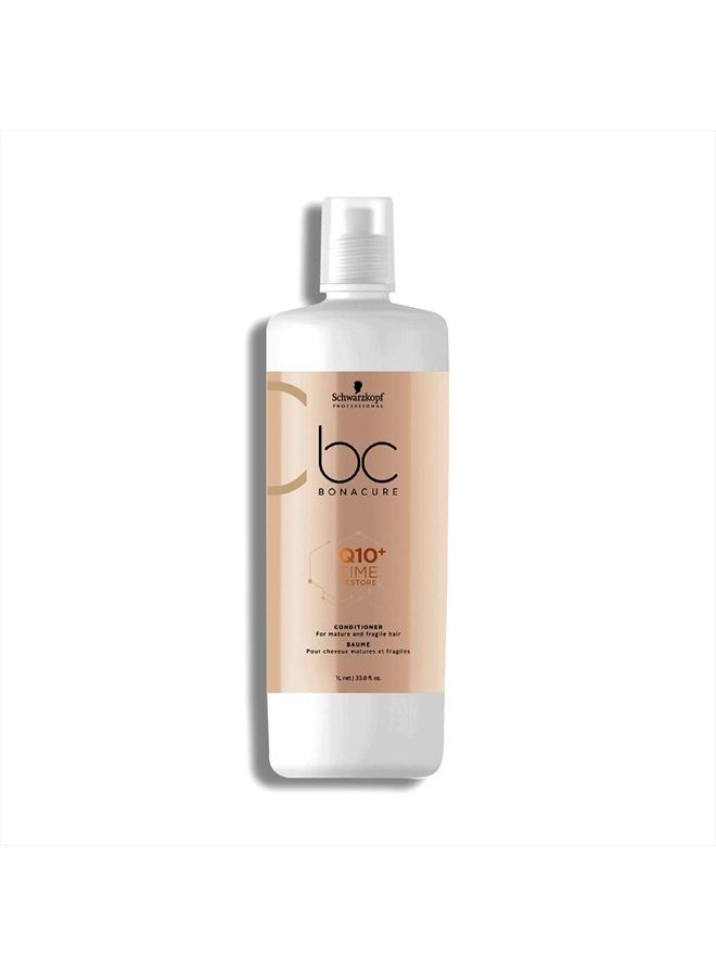 Schwarzkopf BC Bonacure Time Restore Conditioner, Clear, 33.81 Fl Oz - Image 1
