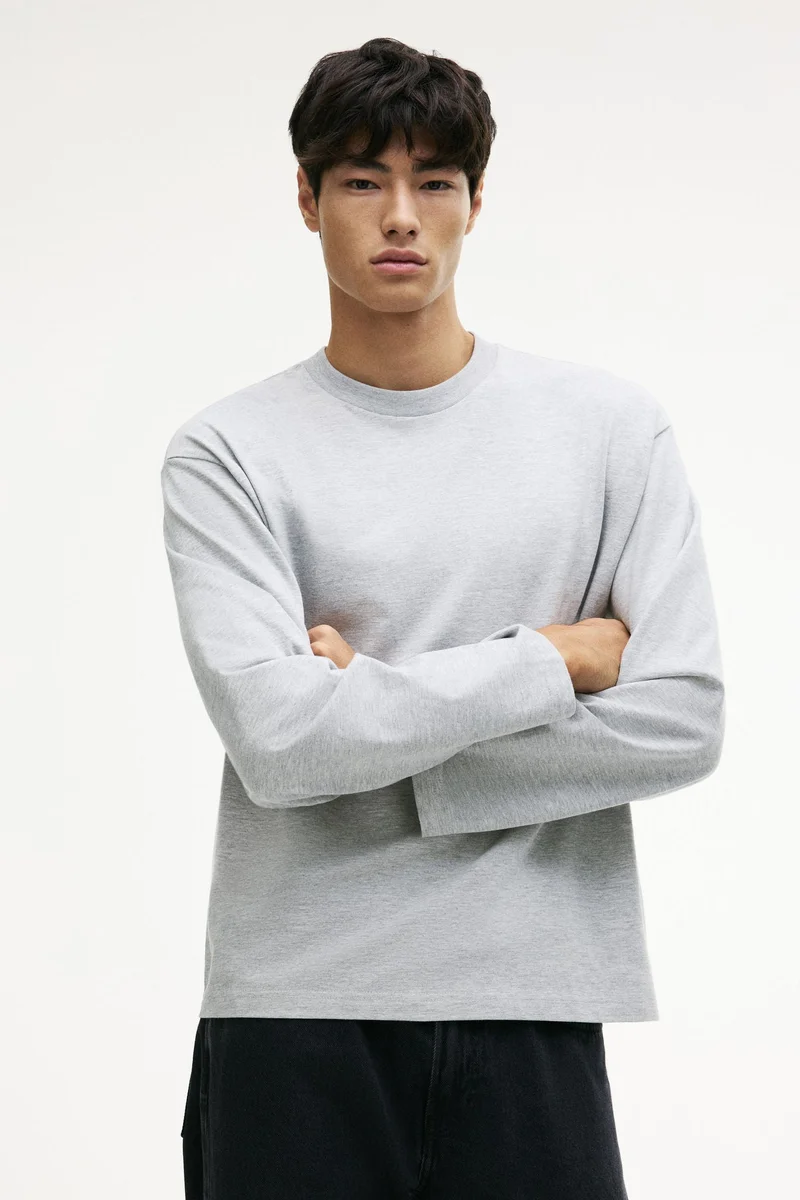 H&M Oversized Fit Long-sleeved jersey top