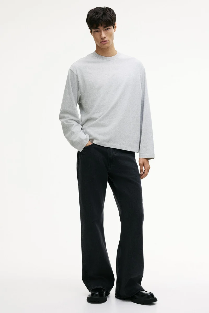 H&M Oversized Fit Long-sleeved jersey top