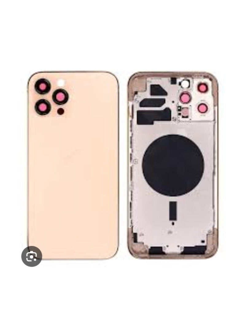Replacement Mid-Frame housing Cover for iphone 12pro Gold