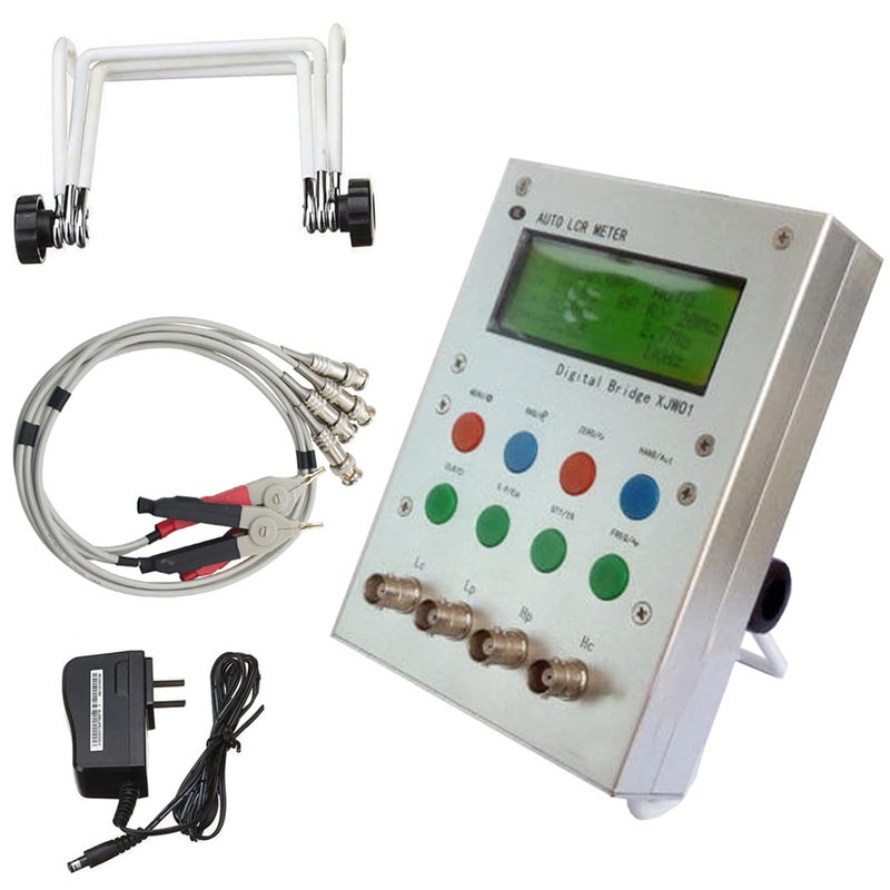 مقياس الجسر الرقمي متعدد الألوان LCR بدقة 0.3 بالمائة بشاشة LCD وحالة معدنية XJW01 - Image 5