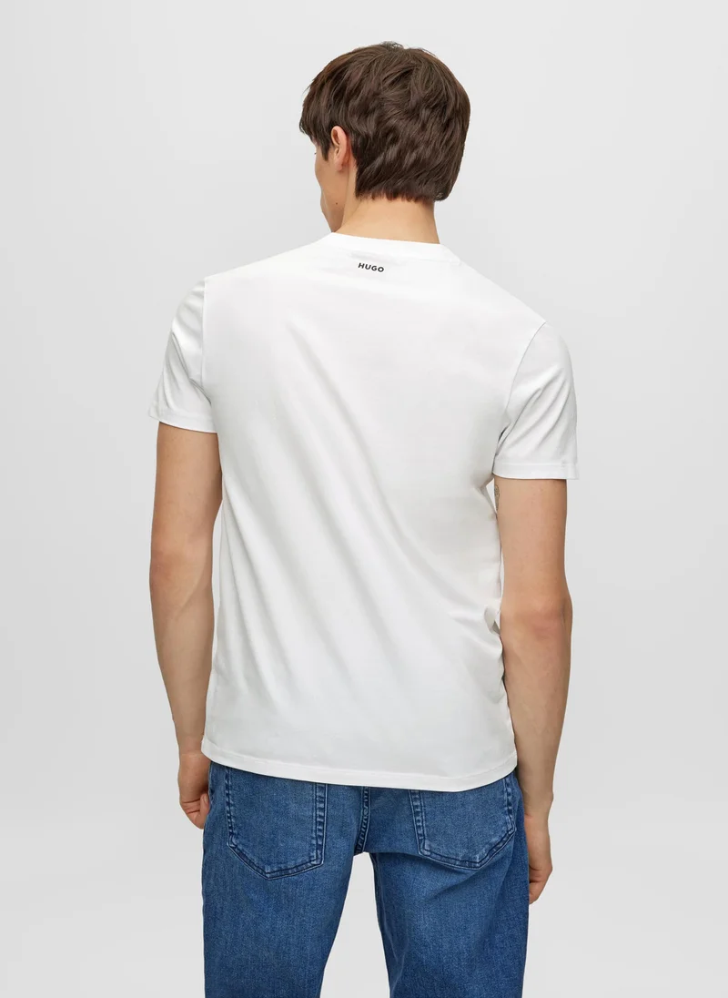 هوجو Two-pack of slim-fit T-shirts in stretch cotton