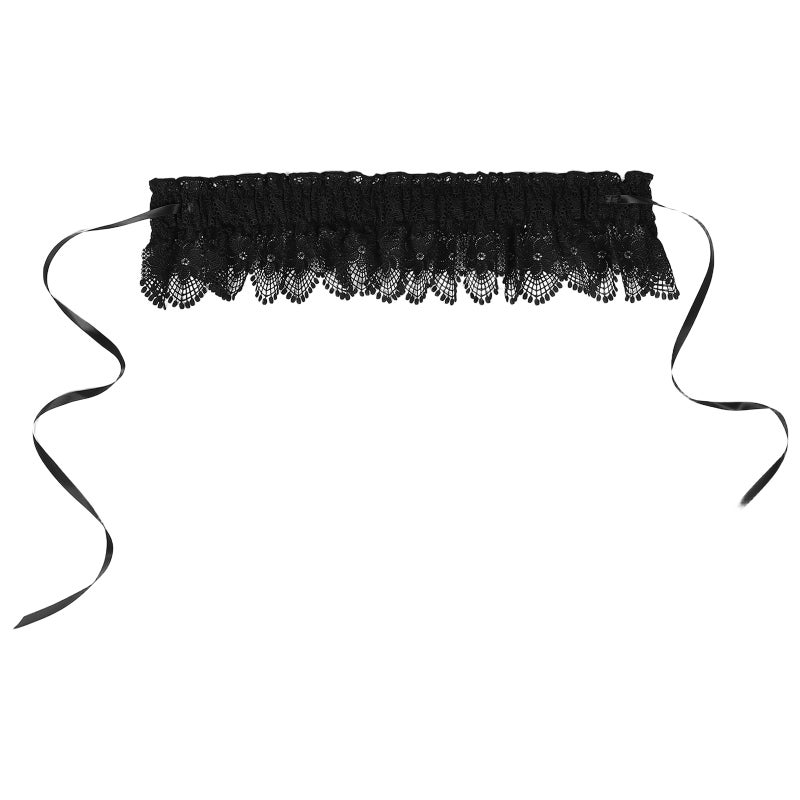 Lace Stretchy Wide Waist Dress Belt Elastic Stretch Waist Strap With Adjustable Tie-Up Bowknot Vintage Waistband Lace Up Cinch Belt For Wedding - Image 5