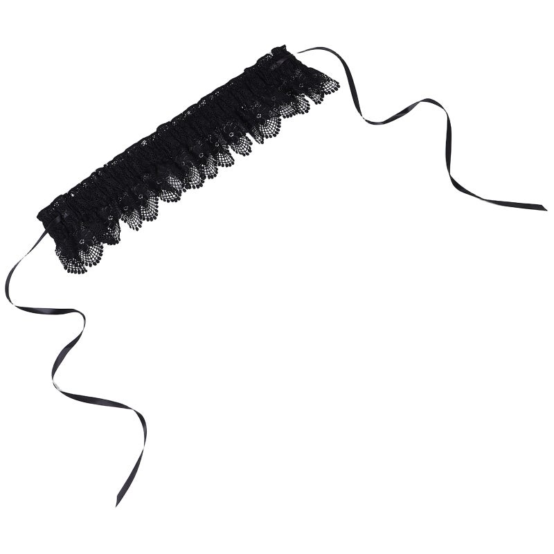 Lace Stretchy Wide Waist Dress Belt Elastic Stretch Waist Strap With Adjustable Tie-Up Bowknot Vintage Waistband Lace Up Cinch Belt For Wedding - Image 4