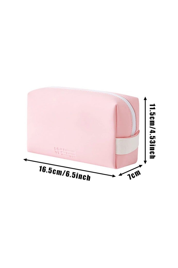 2 PCS Makeup Bag Pouch Travel Cosmetic Bag, Cute Makeup Brushes Storage Bag Case Travel Essentials Toiletries Accessories for Women - Image 2