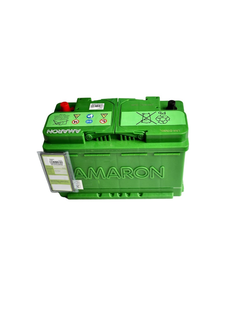 Amaron Car Battery - 80AH - 800CCA - 140RC - LN4/H7 - B13 - Image 4