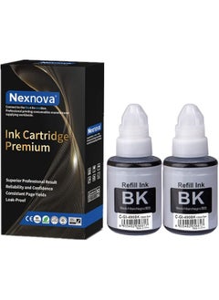 NexNova Gi 490 For Canon 2 Pack Black For Pixma G3400 G2400 G1400 G4400 G1411 G2411 G3411 G4411 G4410 G3410 G2410 G1410  - Image 1